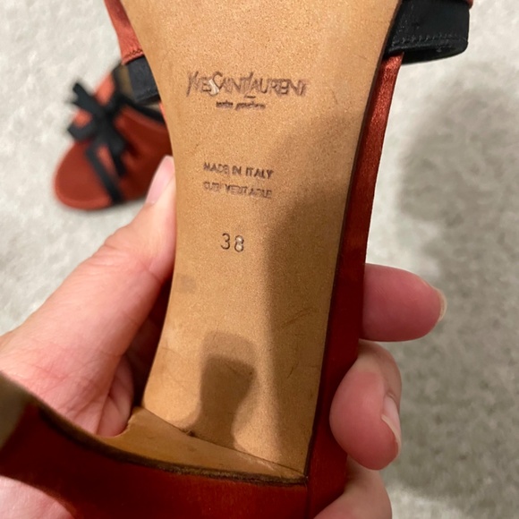 YSL bow mules with kitten heels - Picture 3 of 4